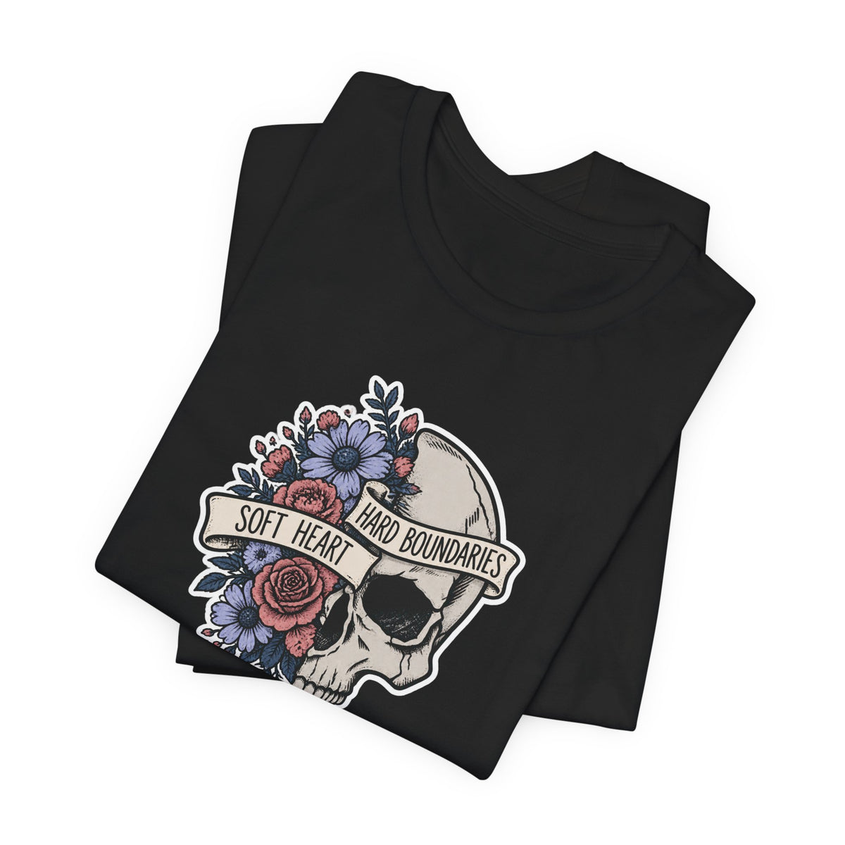 Soft Heart Hard Boundaries - Mental Health Awareness T-Shirt Printify