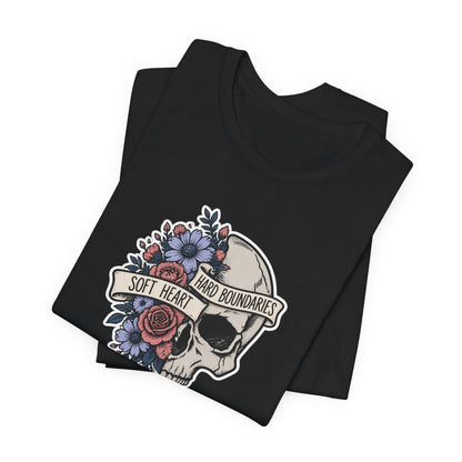 Soft Heart Hard Boundaries - Mental Health Awareness T-Shirt Printify