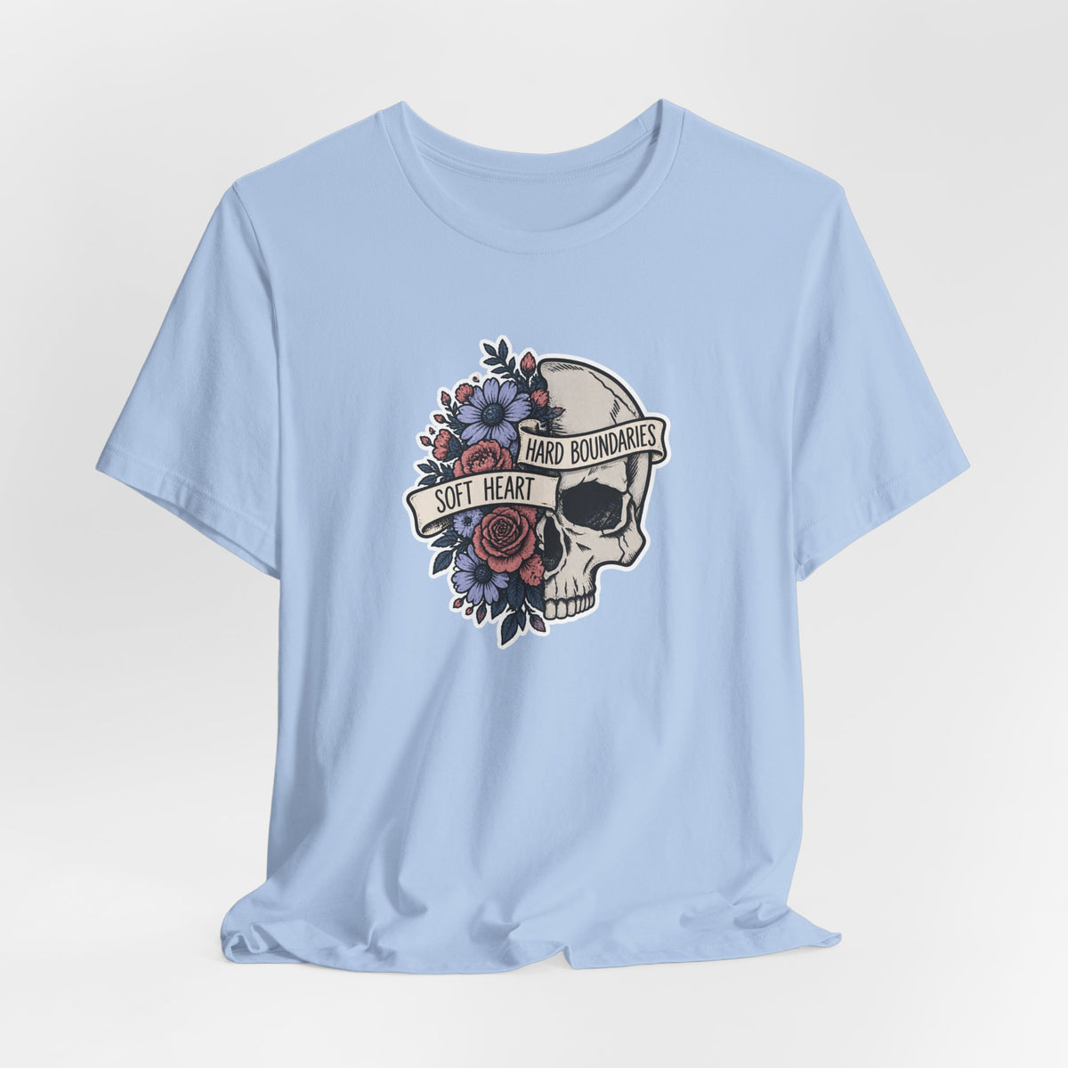 Soft Heart Hard Boundaries - Mental Health Awareness T-Shirt Printify