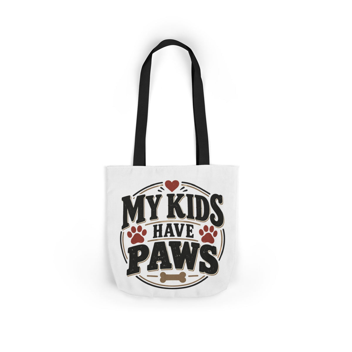 My Kids Have Paws Pet Lover Canvas Tote Bag Printify