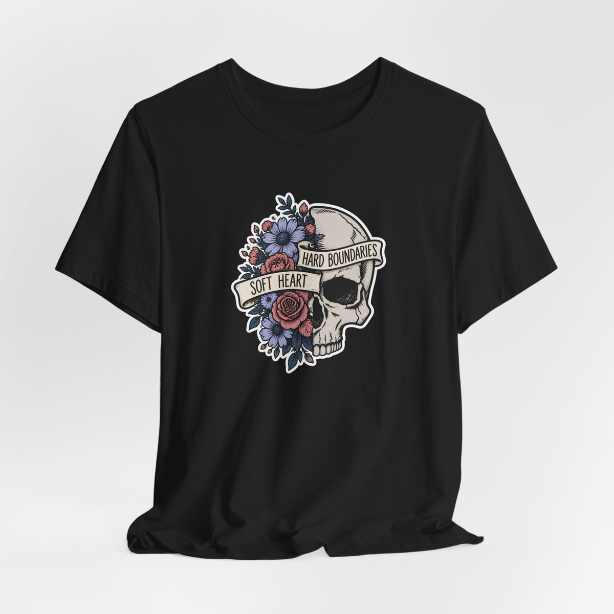 Soft Heart Hard Boundaries - Mental Health Awareness T-Shirt Printify