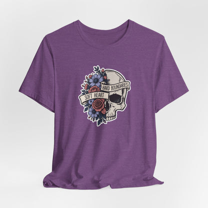Soft Heart Hard Boundaries - Mental Health Awareness T-Shirt Printify