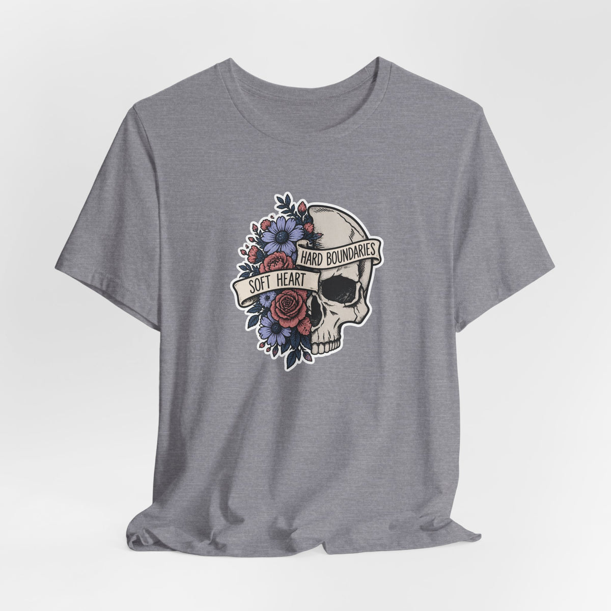 Soft Heart Hard Boundaries - Mental Health Awareness T-Shirt Printify