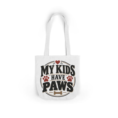 My Kids Have Paws Pet Lover Canvas Tote Bag Printify