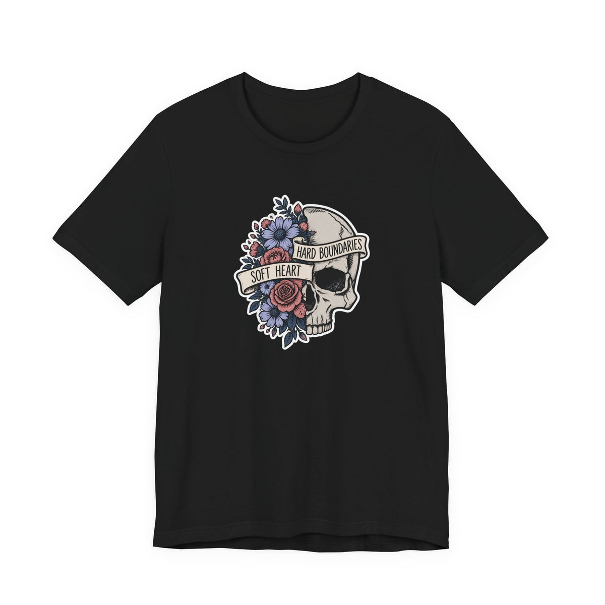 Soft Heart Hard Boundaries - Mental Health Awareness T-Shirt Printify