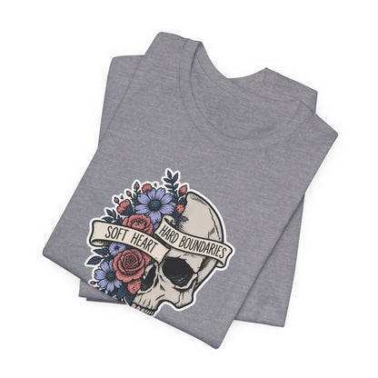 Soft Heart Hard Boundaries - Mental Health Awareness T-Shirt Printify