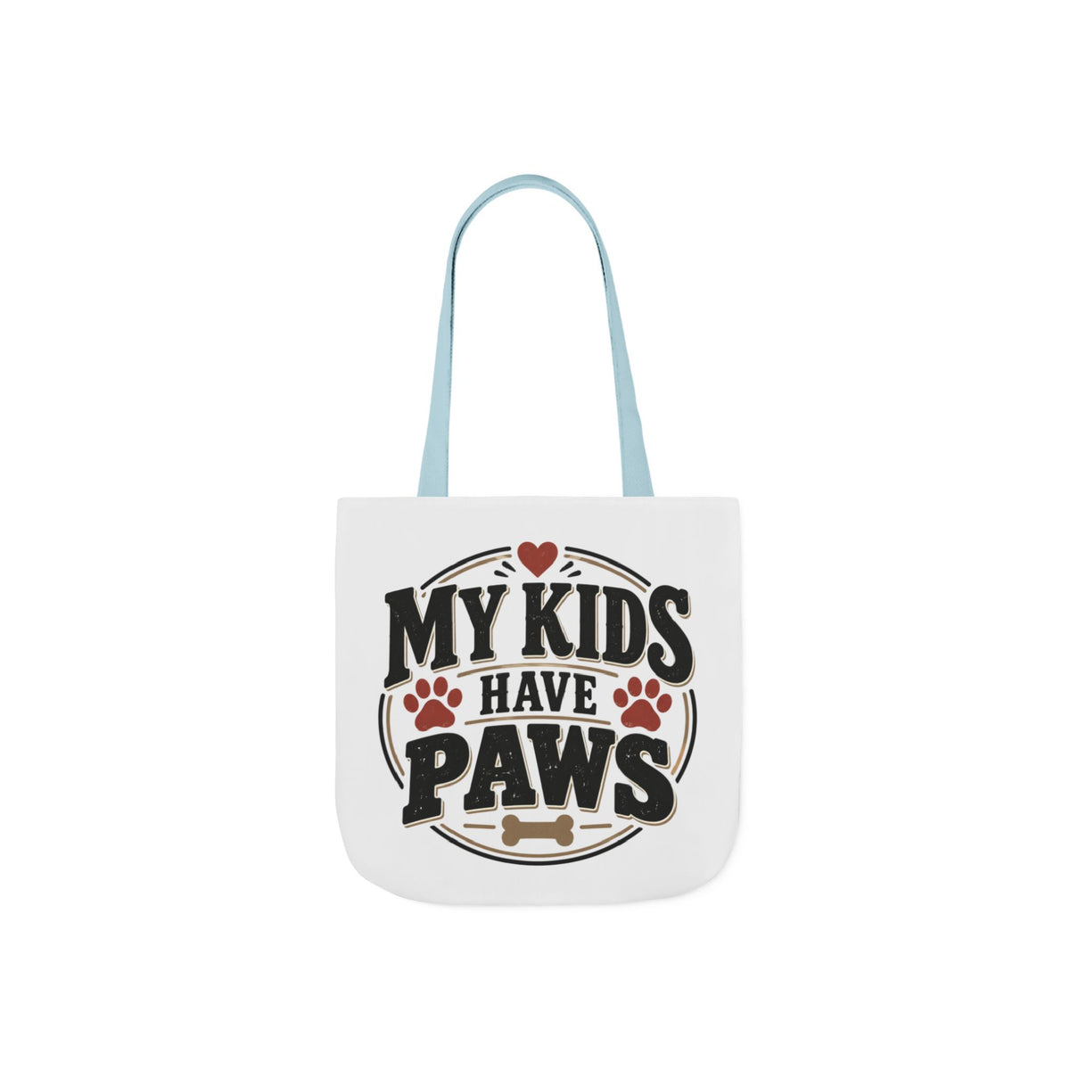 My Kids Have Paws Pet Lover Canvas Tote Bag Printify