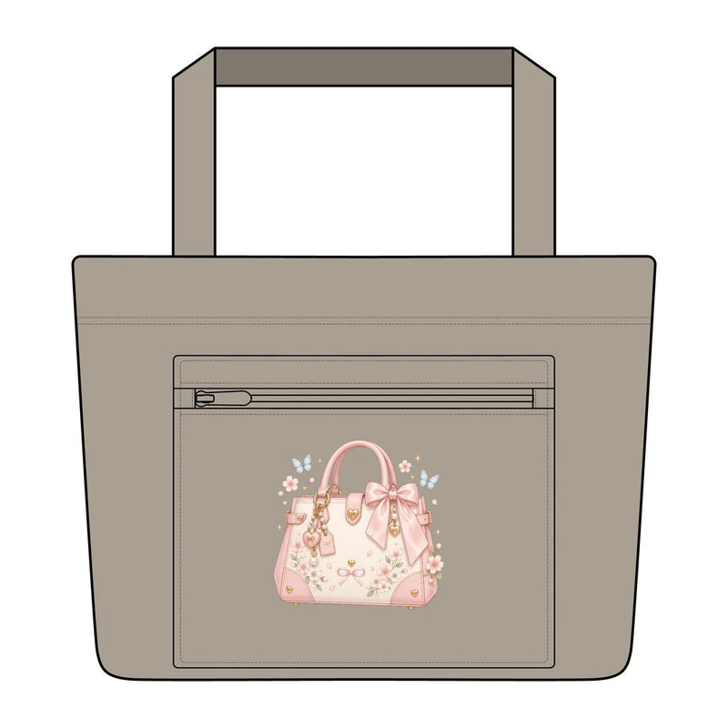 Pink Coquette Handbag Design Carryall Tote Printify