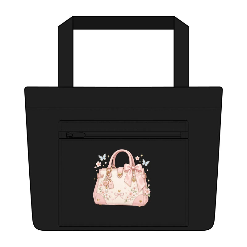 Pink Coquette Handbag Design Carryall Tote Printify