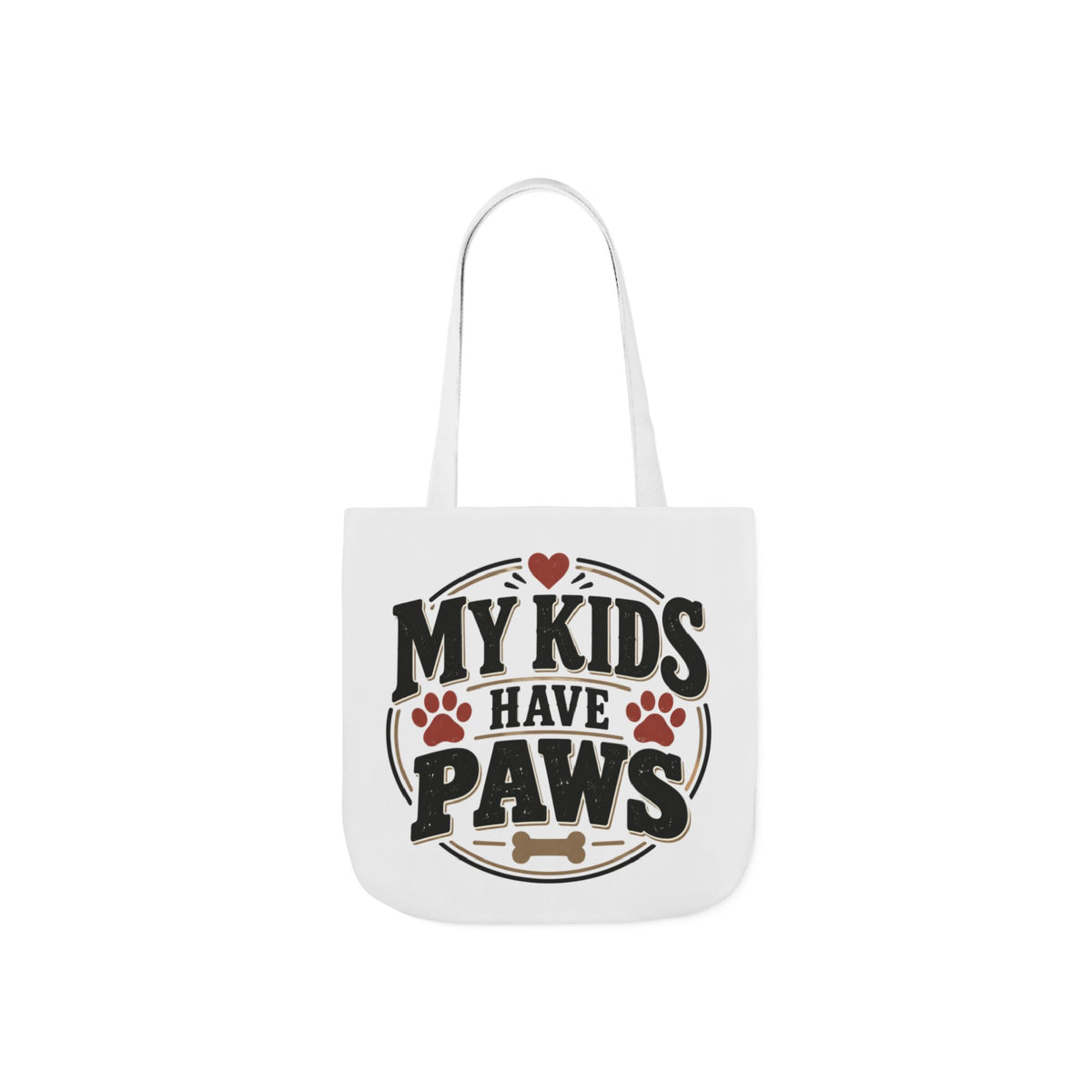 My Kids Have Paws Pet Lover Canvas Tote Bag Printify