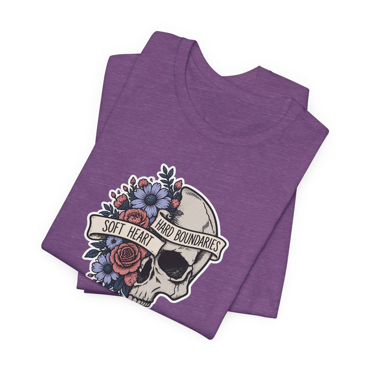 Soft Heart Hard Boundaries - Mental Health Awareness T-Shirt Printify