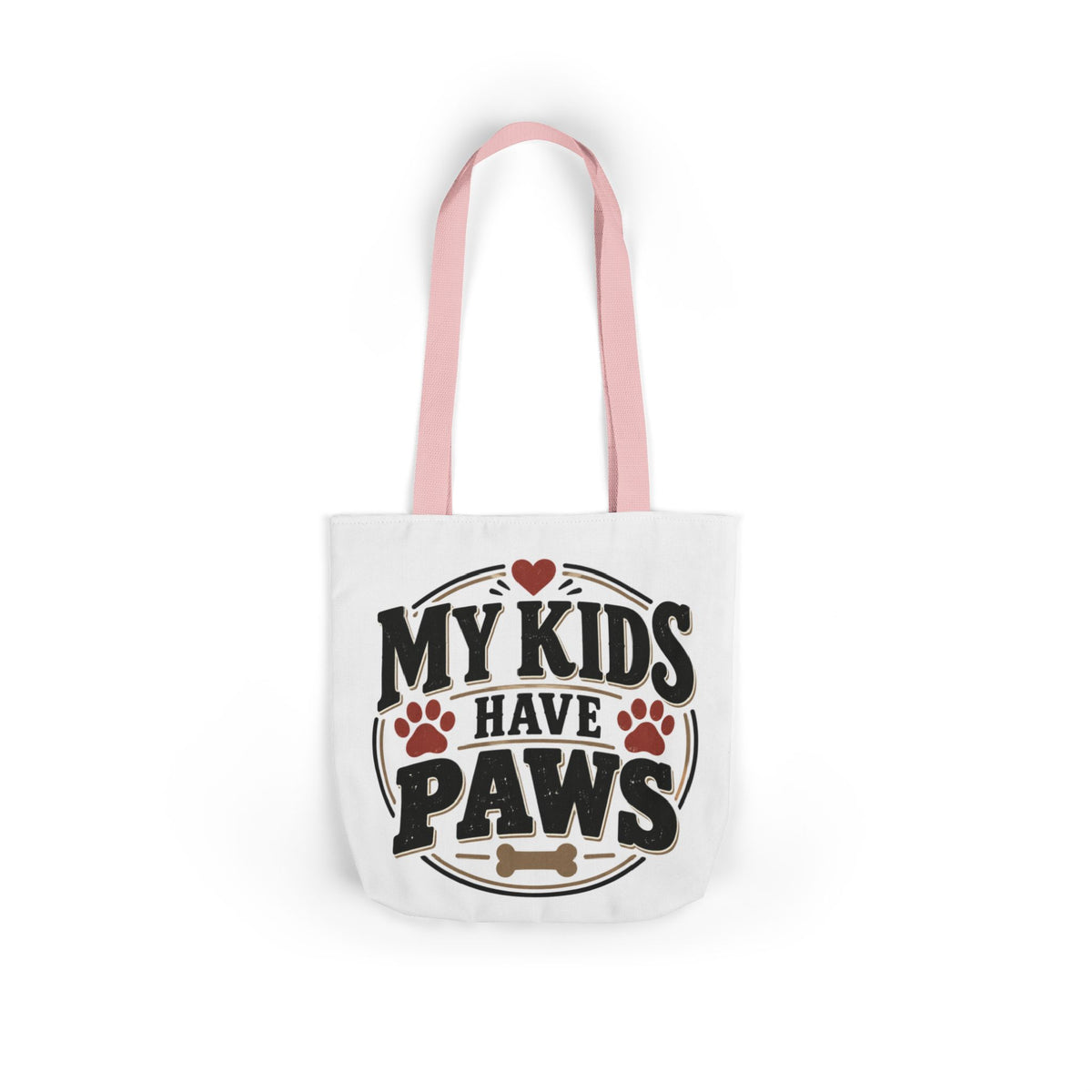My Kids Have Paws Pet Lover Canvas Tote Bag Printify