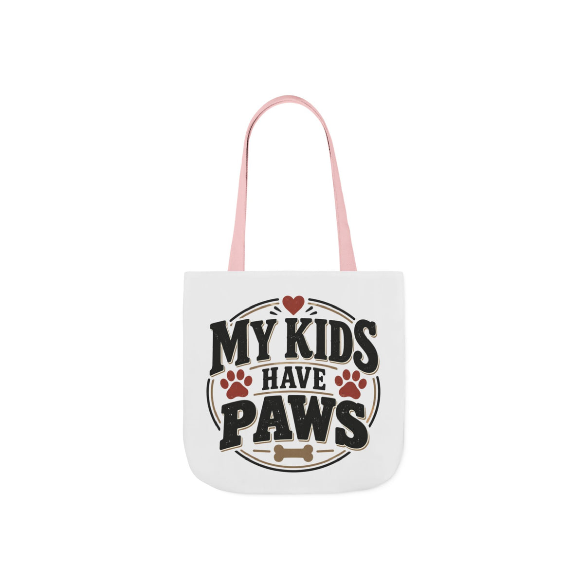 My Kids Have Paws Pet Lover Canvas Tote Bag Printify
