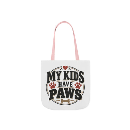 My Kids Have Paws Pet Lover Canvas Tote Bag Printify