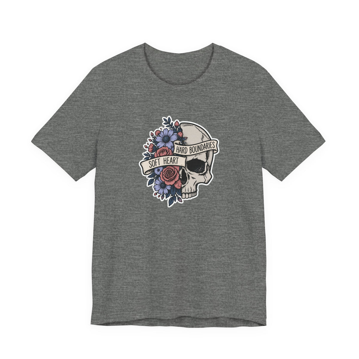 Soft Heart Hard Boundaries - Mental Health Awareness T-Shirt Printify