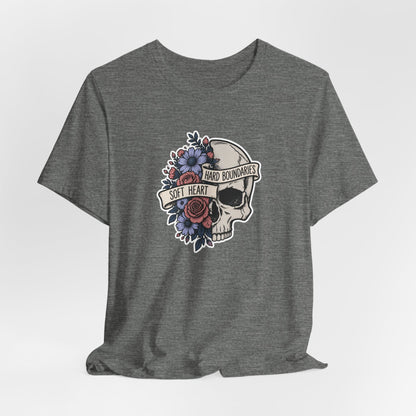 Soft Heart Hard Boundaries - Mental Health Awareness T-Shirt Printify