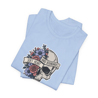 Soft Heart Hard Boundaries - Mental Health Awareness T-Shirt Printify
